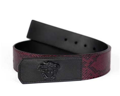 burgundy versace belt|Versace belt farfetch.